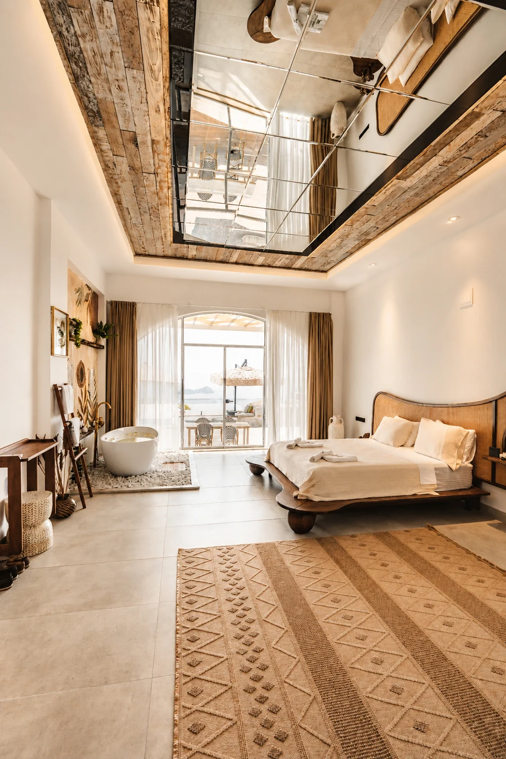 Ahşap Tavan Kaplamasıyla Villa İç Mekânına Derinlik Katmak
