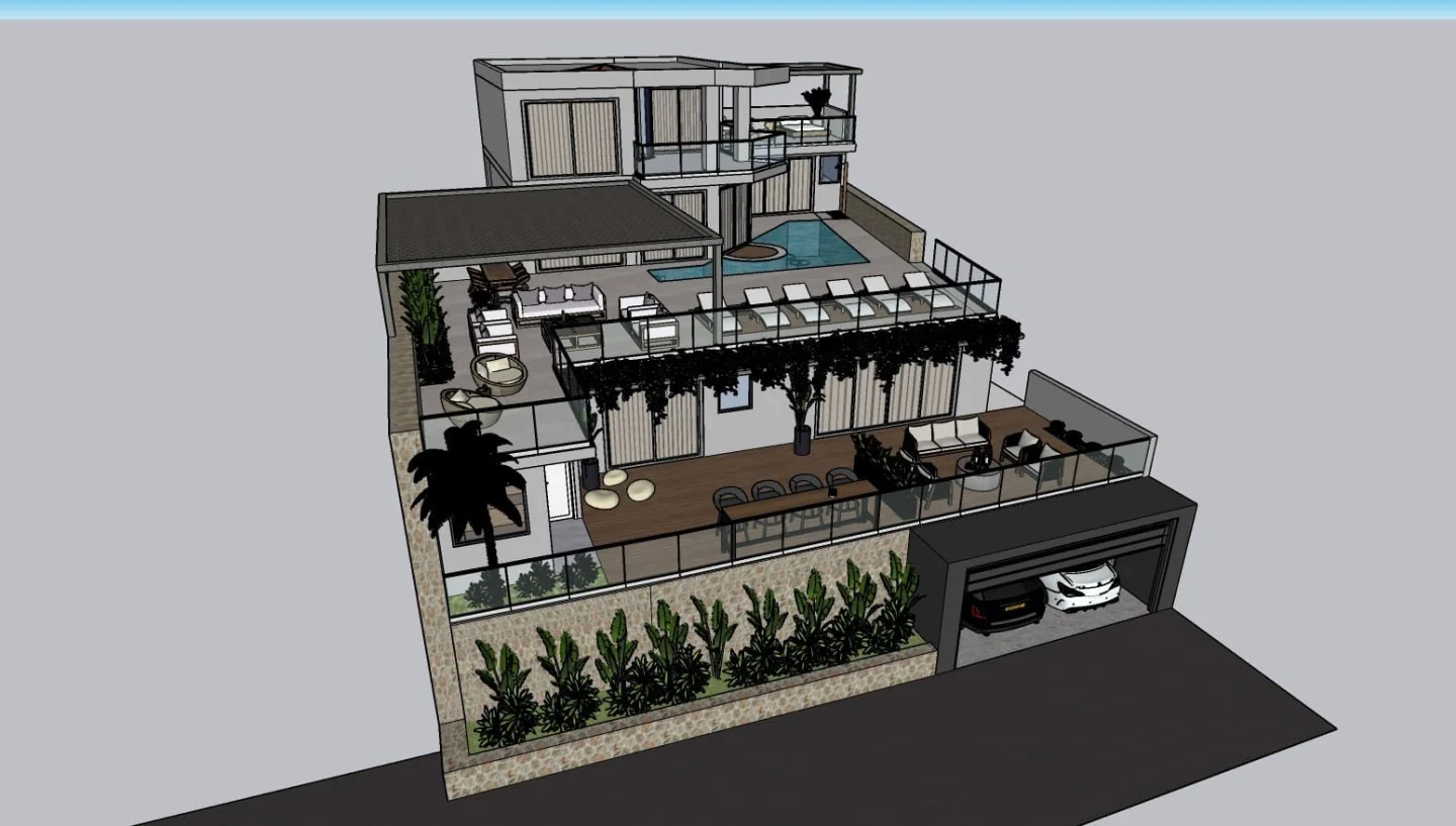 Villa Nisa — mimari çizimler 02