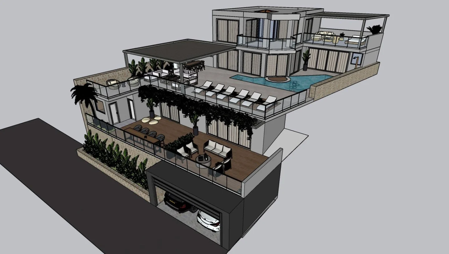 Villa Nisa — mimari çizimler 04