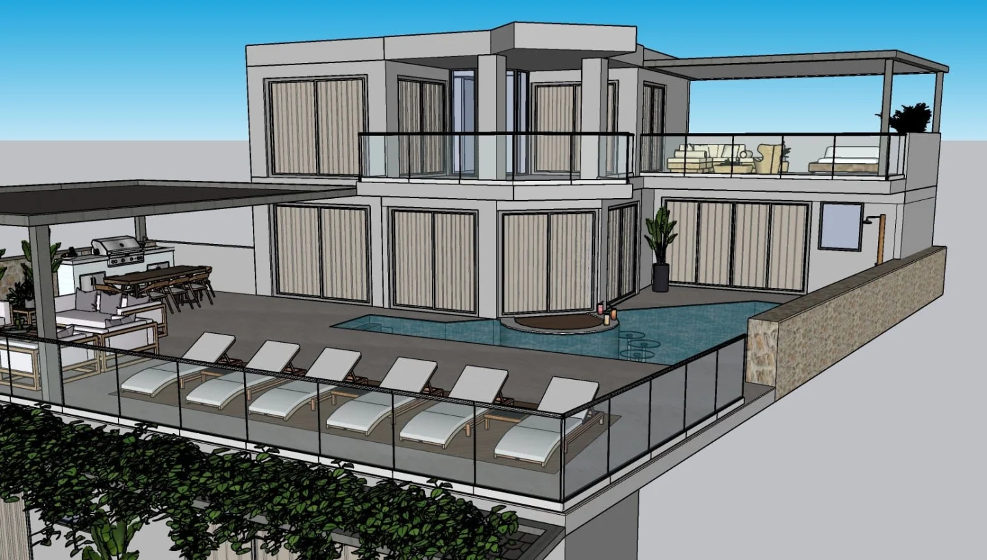 Villa Nisa — mimari çizimler 06